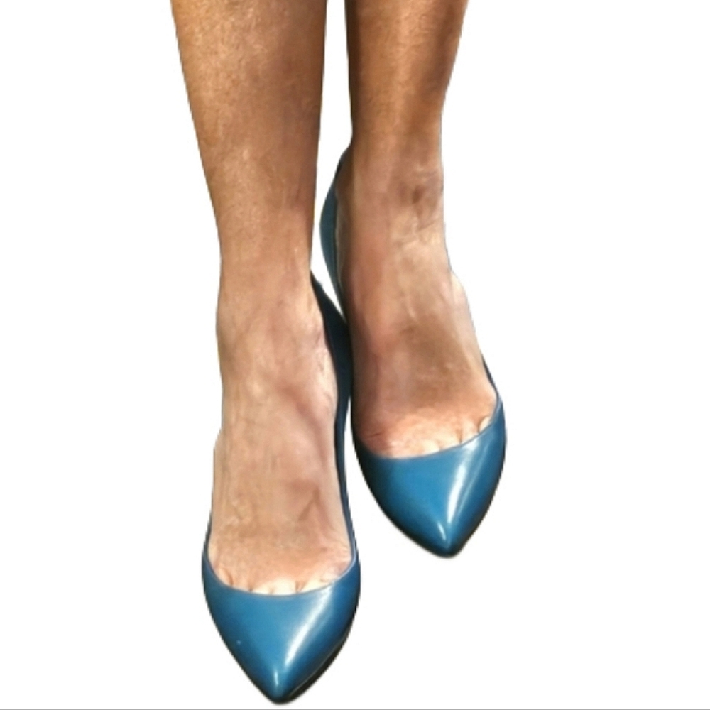 ❤️SPECIAL❤️GUCCI Teal Leather Stiletto Pumps - Picture 13 of 13